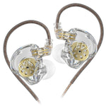 Auricolari cablati KZ-EDX Lite con driver dinamico a magnete interno, cavo da 1,2 m, bassi profondi e cavo rimovibile, ideali per musica e gaming., Translucent Gray Standard, Translucent Gray With Mic, Transparent Standard, Transparent With Mic        ...