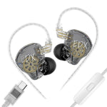 Auricolari cablati KZ-EDX Lite con driver dinamico a magnete interno, cavo da 1,2 m, bassi profondi e cavo rimovibile, ideali per musica e gaming., Translucent Gray Standard, Translucent Gray With Mic, Transparent Standard, Transparent With Mic        ...