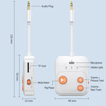 Adattatore per lettore musicale con scheda TF e ricevitore/trasmettitore Bluetooth 2 in 1, A26