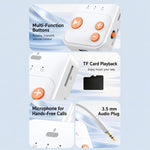 Adattatore per lettore musicale con scheda TF e ricevitore/trasmettitore Bluetooth 2 in 1, A26
