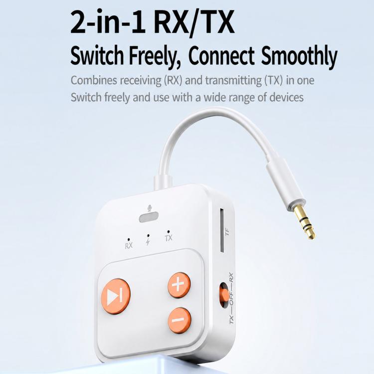 Adattatore per lettore musicale con scheda TF e ricevitore/trasmettitore Bluetooth 2 in 1, A26