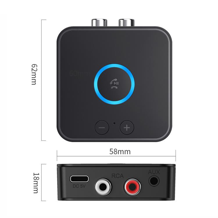 Adattatore audio Bluetooth 2 in 1 per auto per telefoni, B66