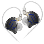 KZ-ZSN PRO 2 Auricolari in-ear ibridi dinamici + ad armatura bilanciata con cavo da 1,2 m, ideali per palcoscenici, voce, musica e gaming, con tecnologia Hi-Fi., Blue Black Standard, Blue Black With Mic, Silver Standard, Silver With Mic, Gold Standard ...