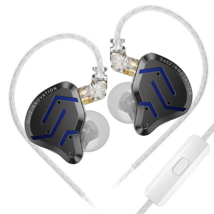 KZ-ZSN PRO 2 Auricolari in-ear ibridi dinamici + ad armatura bilanciata con cavo da 1,2 m, ideali per palcoscenici, voce, musica e gaming, con tecnologia Hi-Fi., Blue Black Standard, Blue Black With Mic, Silver Standard, Silver With Mic, Gold Standard ...