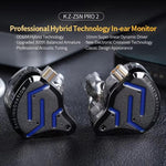 KZ-ZSN PRO 2 Auricolari in-ear ibridi dinamici + ad armatura bilanciata con cavo da 1,2 m, ideali per palcoscenici, voce, musica e gaming, con tecnologia Hi-Fi., Blue Black Standard, Blue Black With Mic, Silver Standard, Silver With Mic, Gold Standard ...