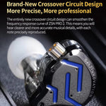 KZ-ZSN PRO 2 Auricolari in-ear ibridi dinamici + ad armatura bilanciata con cavo da 1,2 m, ideali per palcoscenici, voce, musica e gaming, con tecnologia Hi-Fi., Blue Black Standard, Blue Black With Mic, Silver Standard, Silver With Mic, Gold Standard ...