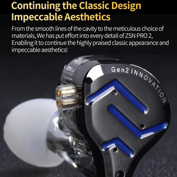 KZ-ZSN PRO 2 Auricolari in-ear ibridi dinamici + ad armatura bilanciata con cavo da 1,2 m, ideali per palcoscenici, voce, musica e gaming, con tecnologia Hi-Fi., Blue Black Standard, Blue Black With Mic, Silver Standard, Silver With Mic, Gold Standard ...