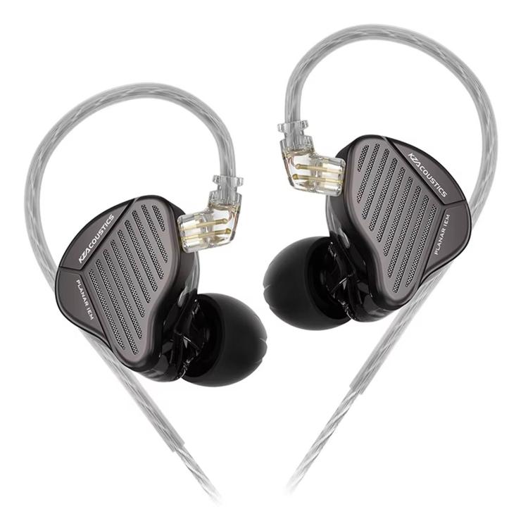 Auricolari KZ-PR1 Planar Magnetic con cavo da 1,2 m, driver planare da 13,2 mm, audio Hi-Fi ad alta risoluzione., Standard, With Mic