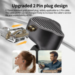 Auricolari KZ-PR1 Planar Magnetic con cavo da 1,2 m, driver planare da 13,2 mm, audio Hi-Fi ad alta risoluzione., Standard, With Mic
