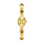 Orologio da polso ovale da donna BS Bee Sister FA1859, vintage analogico al quarzo, gioiello elegante.