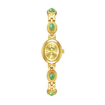 Orologio da polso ovale da donna BS Bee Sister FA1859, vintage analogico al quarzo, gioiello elegante.
