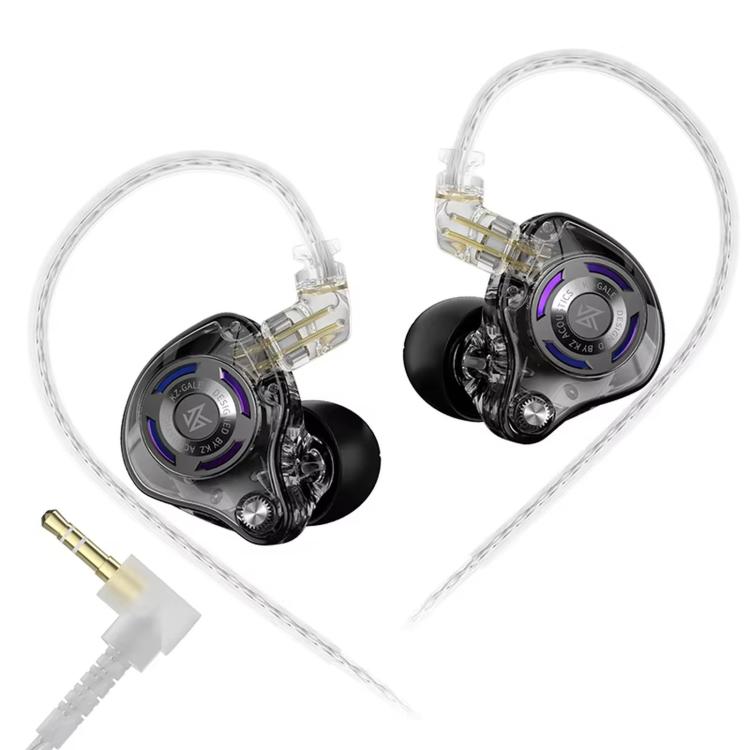Cuffie da gioco cablate KZ-Gale HiFi da 1,2 m, Black Standard 3.5mm, Black With Mic 3.5mm, White Standard 3.5mm, White With Mic 3.5mm, Black M2 Cable Sound Card Type-C, White M2 Cable Sound Card Type-C