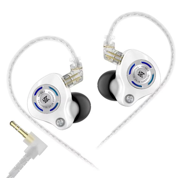 Cuffie da gioco cablate KZ-Gale HiFi da 1,2 m, Black Standard 3.5mm, Black With Mic 3.5mm, White Standard 3.5mm, White With Mic 3.5mm, Black M2 Cable Sound Card Type-C, White M2 Cable Sound Card Type-C