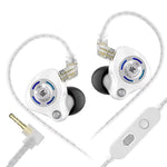 Cuffie da gioco cablate KZ-Gale HiFi da 1,2 m, Black Standard 3.5mm, Black With Mic 3.5mm, White Standard 3.5mm, White With Mic 3.5mm, Black M2 Cable Sound Card Type-C, White M2 Cable Sound Card Type-C