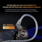 Cuffie da gioco cablate KZ-Gale HiFi da 1,2 m, Black Standard 3.5mm, Black With Mic 3.5mm, White Standard 3.5mm, White With Mic 3.5mm, Black M2 Cable Sound Card Type-C, White M2 Cable Sound Card Type-C