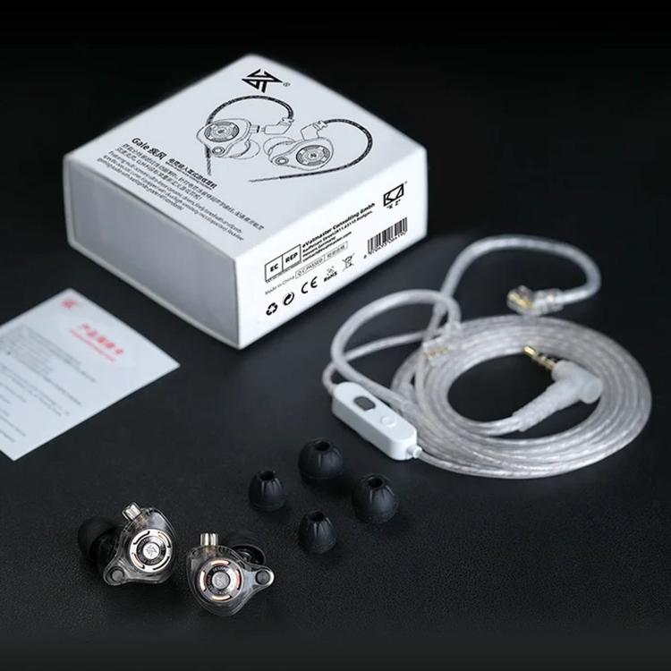 Cuffie da gioco cablate KZ-Gale HiFi da 1,2 m, Black Standard 3.5mm, Black With Mic 3.5mm, White Standard 3.5mm, White With Mic 3.5mm, Black M2 Cable Sound Card Type-C, White M2 Cable Sound Card Type-C