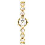 Orologio da polso da donna BS Bee Sister FA1873 con bracciale rotondo, stile vintage con madreperla, analogico al quarzo, elegante.