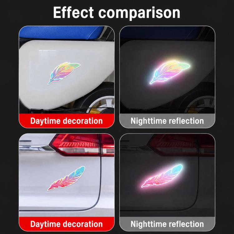 Adesivi riflettenti per auto copri graffi 17x7 cm