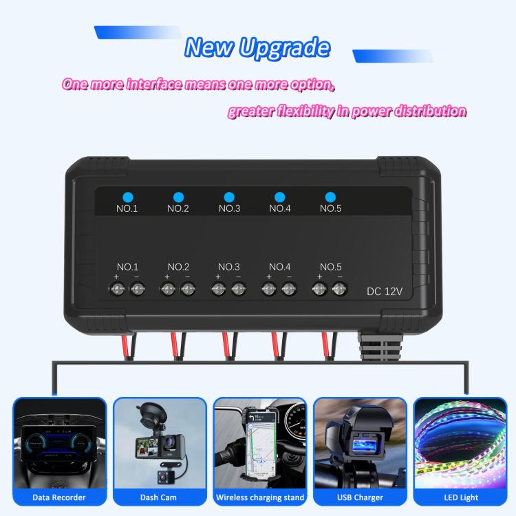 Kit relè universale 12V per scatola fusibili auto e moto