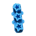 Stampo in silicone morbido a 3 cavità a forma di stella per bicchieri da ghiaccio, vasi per piante grasse e vasi in gesso.