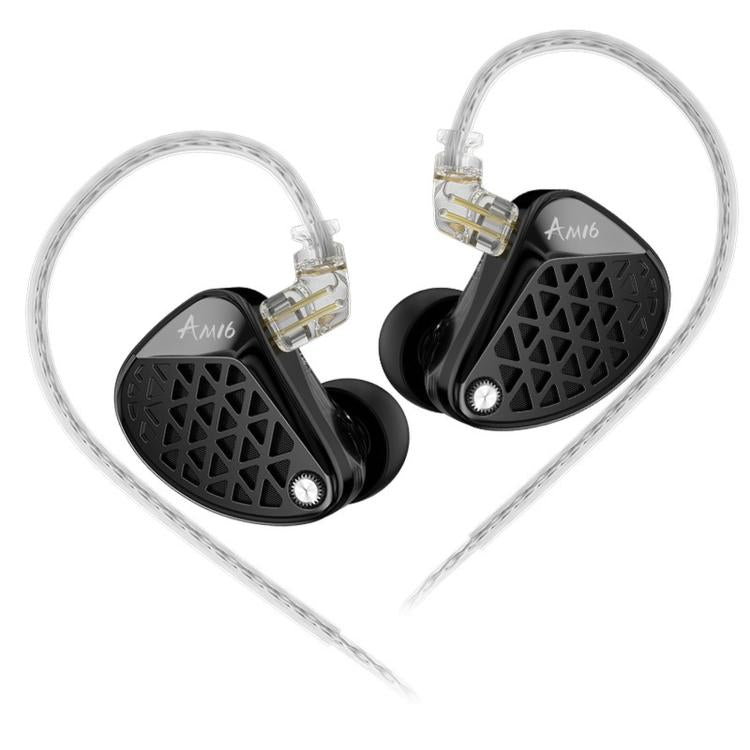 Cuffie KZ-AM16 con driver dedicati per basse frequenze, ideali per musica, gaming e audio Hi-Fi, con cavo da 1,2 m., Balanced Standard 3.5mm, Balanced With Mic 3.5mm, Bass Enhanced Standard 3.5mm, Bass Enhanced With Mic 3.5mm, Balanced With Mic Type-C ...