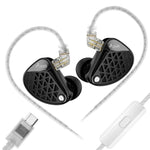 Cuffie KZ-AM16 con driver dedicati per basse frequenze, ideali per musica, gaming e audio Hi-Fi, con cavo da 1,2 m., Balanced Standard 3.5mm, Balanced With Mic 3.5mm, Bass Enhanced Standard 3.5mm, Bass Enhanced With Mic 3.5mm, Balanced With Mic Type-C ...