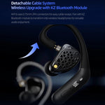 Cuffie KZ-AM16 con driver dedicati per basse frequenze, ideali per musica, gaming e audio Hi-Fi, con cavo da 1,2 m., Balanced Standard 3.5mm, Balanced With Mic 3.5mm, Bass Enhanced Standard 3.5mm, Bass Enhanced With Mic 3.5mm, Balanced With Mic Type-C ...