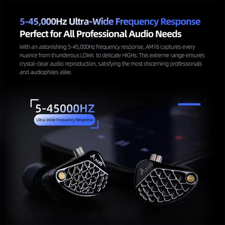 Cuffie KZ-AM16 con driver dedicati per basse frequenze, ideali per musica, gaming e audio Hi-Fi, con cavo da 1,2 m., Balanced Standard 3.5mm, Balanced With Mic 3.5mm, Bass Enhanced Standard 3.5mm, Bass Enhanced With Mic 3.5mm, Balanced With Mic Type-C ...