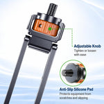 Attacco per treppiede con vite da 1/4 di pollice per fotocamere, monitor e luci ad anello., Magnetic Mount, Tension Phone Clamp, 17mm Ball Joint Base Only