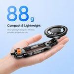 Attacco per treppiede con vite da 1/4 di pollice per fotocamere, monitor e luci ad anello., Magnetic Mount, Tension Phone Clamp, 17mm Ball Joint Base Only