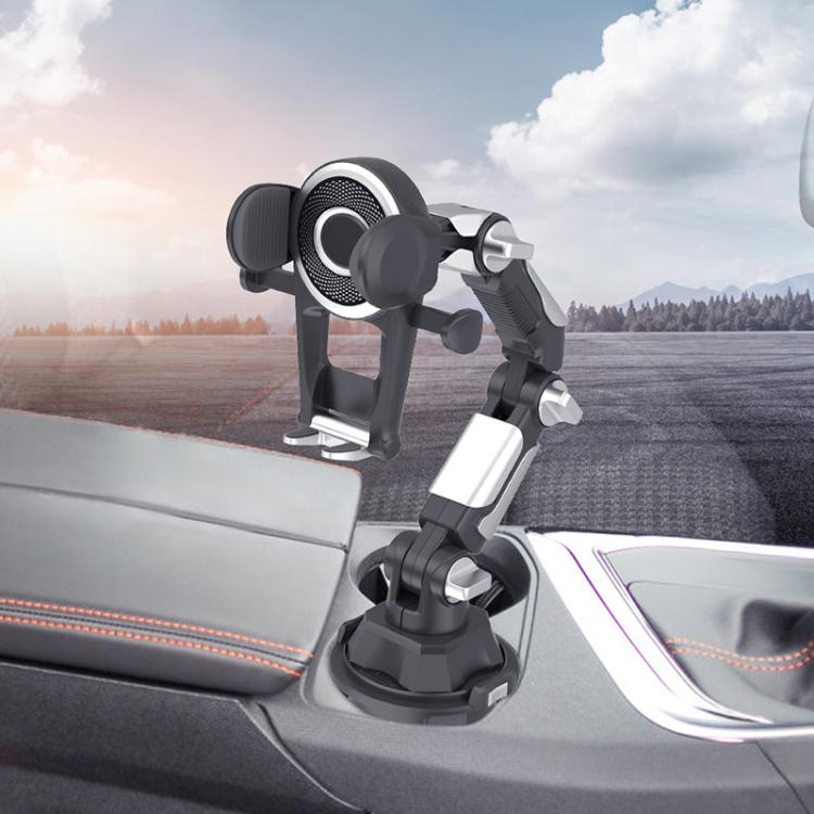 Portabicchiere auto con supporto telefono 360° rotazione
