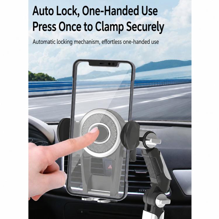 Portabicchiere auto con supporto telefono 360° rotazione