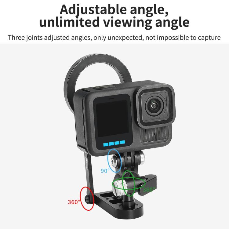 Magnetic Action Camera Mount Base, For GoPro & 2-Prong Cameras Ball Joint, For Insta360 GO 3/3S Quick Release, For GoPro 13 Quick Release, For DJI Action 5 Pro/4/3/2 Quick Release, For 1/4inch Screw Hole Camera, For 17mm Ball Joint Accessories         ...