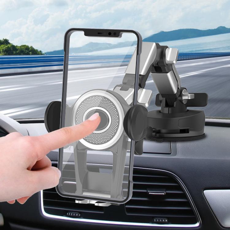 Supporto girevole auto con ventosa per smartphone grandi