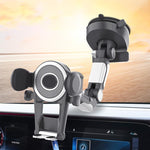 Supporto girevole auto con ventosa per smartphone grandi