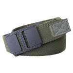 Cintura da uomo elastica intrecciata in nylon con fibbia scorrevole automatica, 105cm, 115cm, 125cm