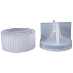 Stampo in silicone per scatola portaoggetti rotonda a righe, stampo per resina epossidica fai da te.