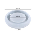 Stampo in silicone per portacandele rotondo fai da te, stampo per colata di resina per portacandele tealight., Candle Holder
