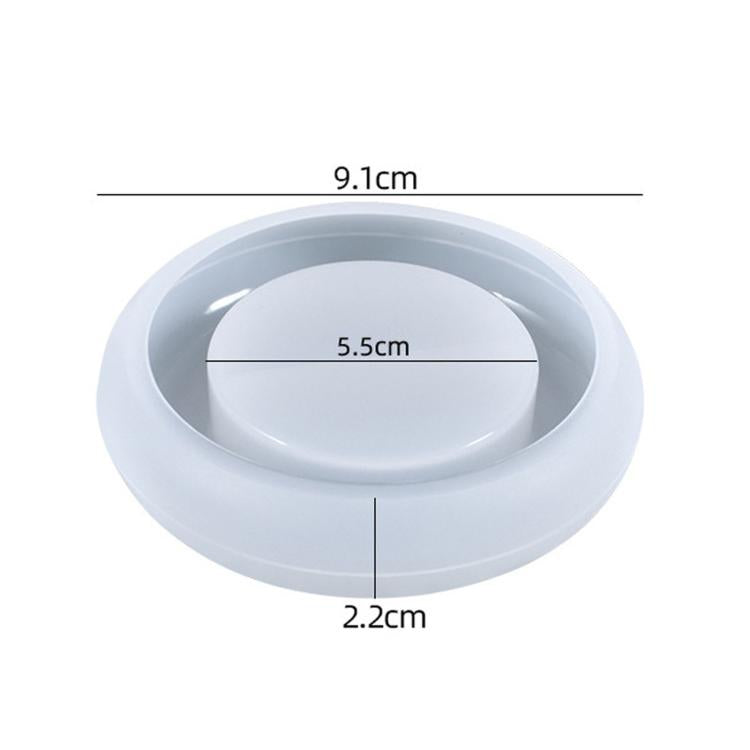 Stampo in silicone per portacandele rotondo fai da te, stampo per colata di resina per portacandele tealight., Candle Holder
