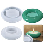 Stampo in silicone per portacandele rotondo fai da te, stampo per colata di resina per portacandele tealight., Candle Holder