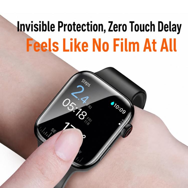 Pellicola protettiva antiriflesso HD trasparente per schermo, For Apple Watch Series 10 46mm, For Apple Watch Series 10 42mm, For Apple Watch Series 9/8/7 45mm, For Apple Watch Series 9/8/7 41mm, For Apple Watch SE/Series 6/5/4 44mm                    ...