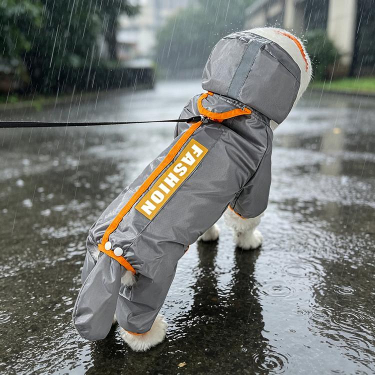 Impermeabile Hipipet Color Block per cani di taglia media e piccola con design antiscivolo, bordi satinati, giacca antipioggia trasparente per animali domestici con copricoda, XS, S, M, L, XL, XXL