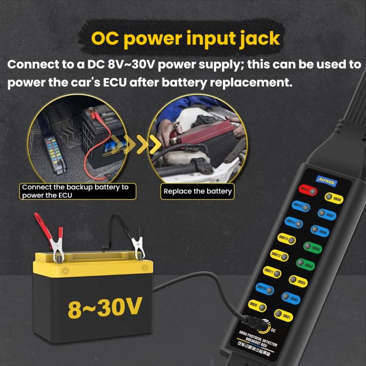 AUTOOL Scanner Diagnostico OBD2 con Alimentazione Veicolo