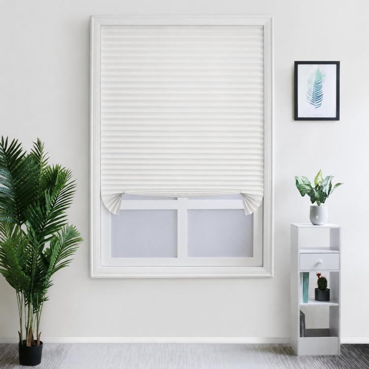 Tende plissettate autoadesive in carta non tessuta impermeabile, tende oscuranti adesive, 60x150cm, 60x180cm, 90x150cm, 90x180cm
