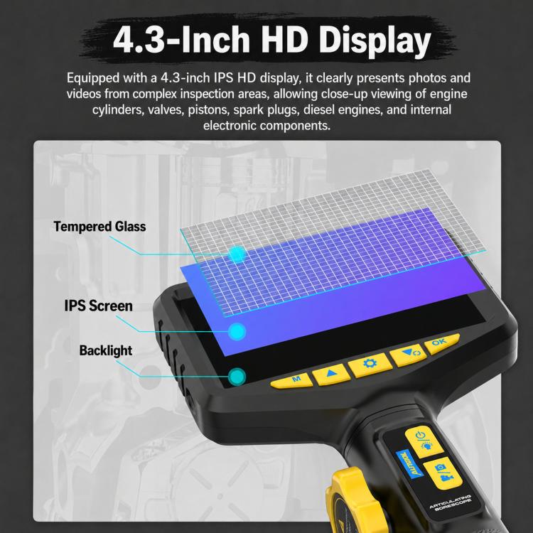 Endoscopio AUTOOL SVB305 HD 1080P con display 4,3 pollici