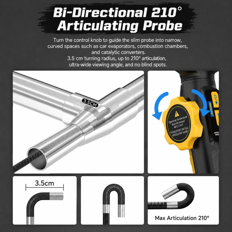 Endoscopio AUTOOL SVB305 HD 1080P con display 4,3 pollici