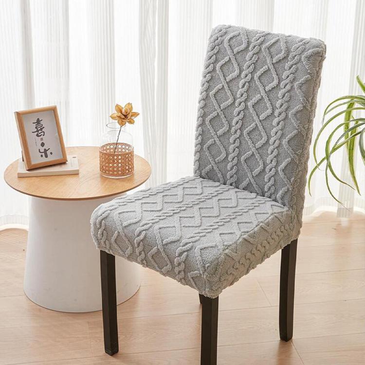 Coprisedie elasticizzati in tessuto jacquard intrecciato spesso