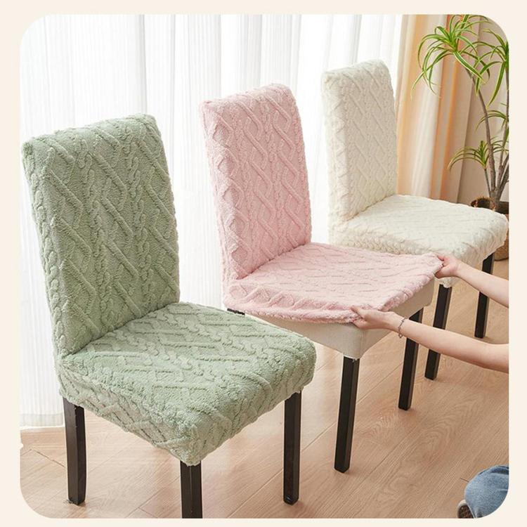 Coprisedie elasticizzati in tessuto jacquard intrecciato spesso