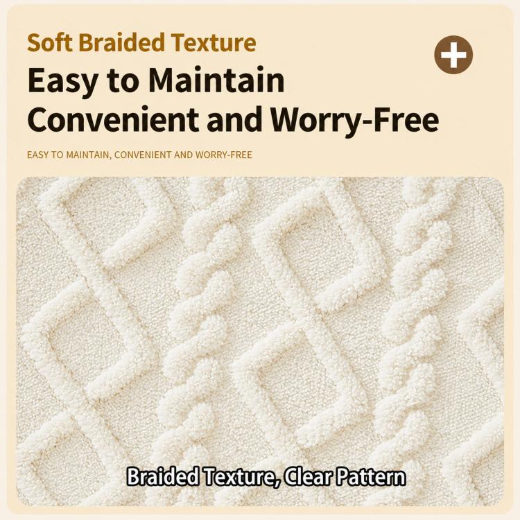Coprisedie elasticizzati in tessuto jacquard intrecciato spesso