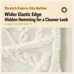 Coprisedie elasticizzati in tessuto jacquard intrecciato spesso